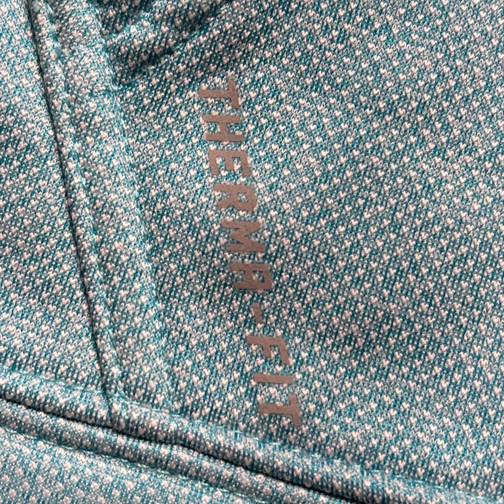 Nike Therma Fit Men’s Turquoise/Black Hoodie- Excellent Condition ~Size XXL - Picture 6 of 9